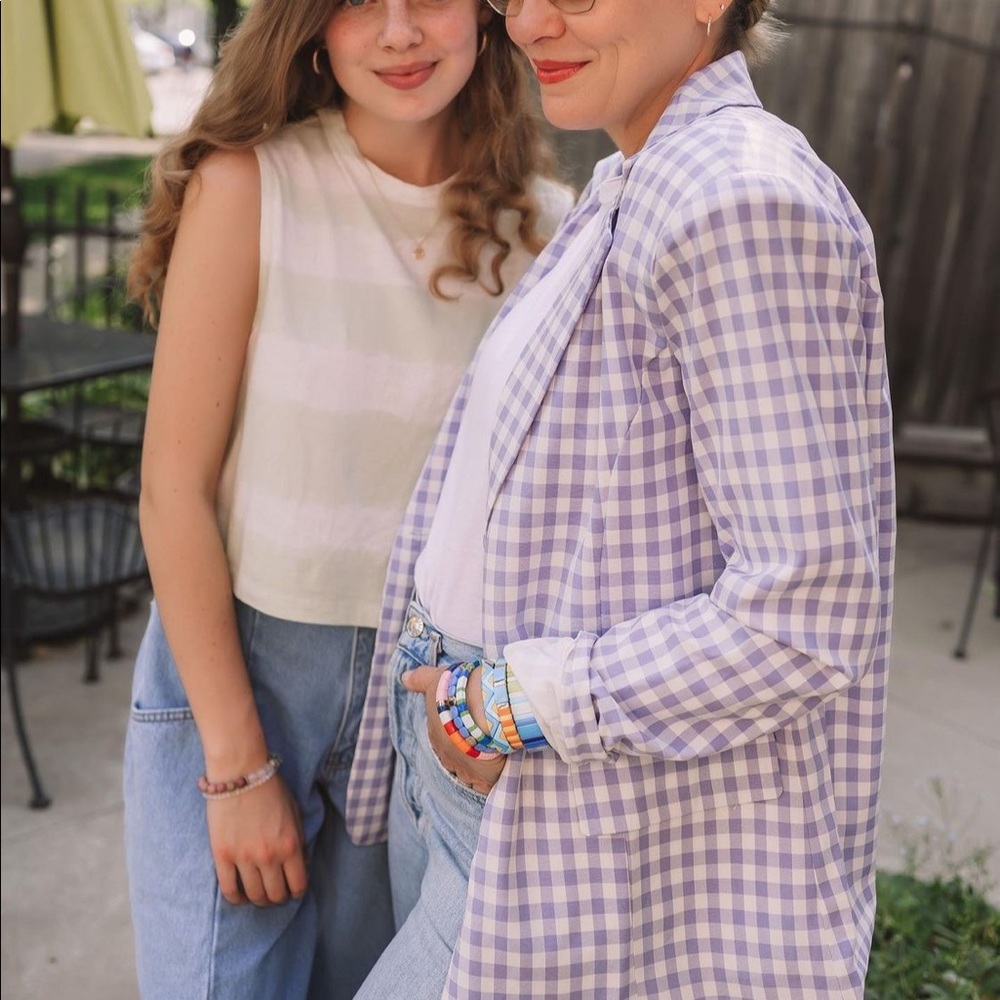 Gingham blazer